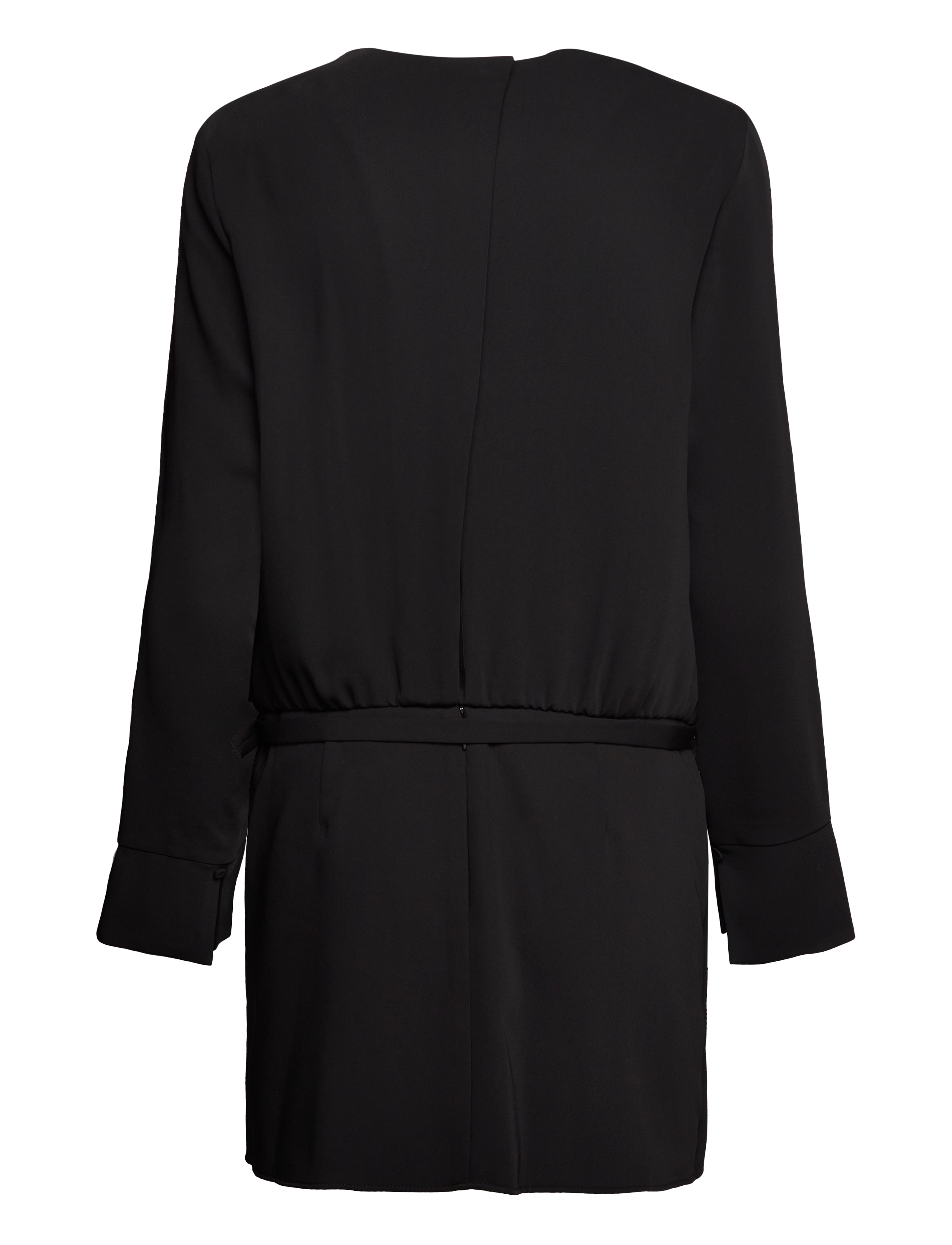 Mango - Ruched dress with belt - minikleidid - black - 3