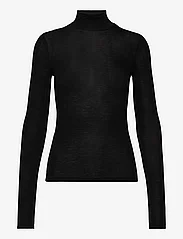 Mango - Turtleneck long-sleeved t-shirt - langærmede skjorter - black - 0