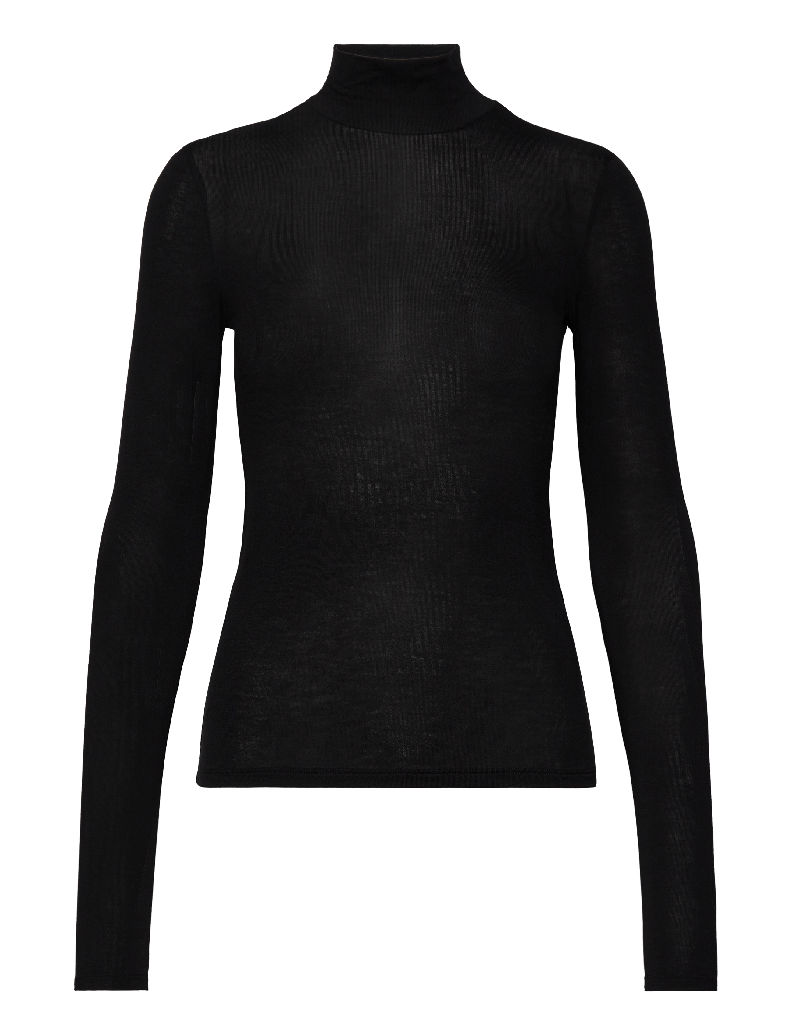 Turtleneck long-sleeved t-shirt