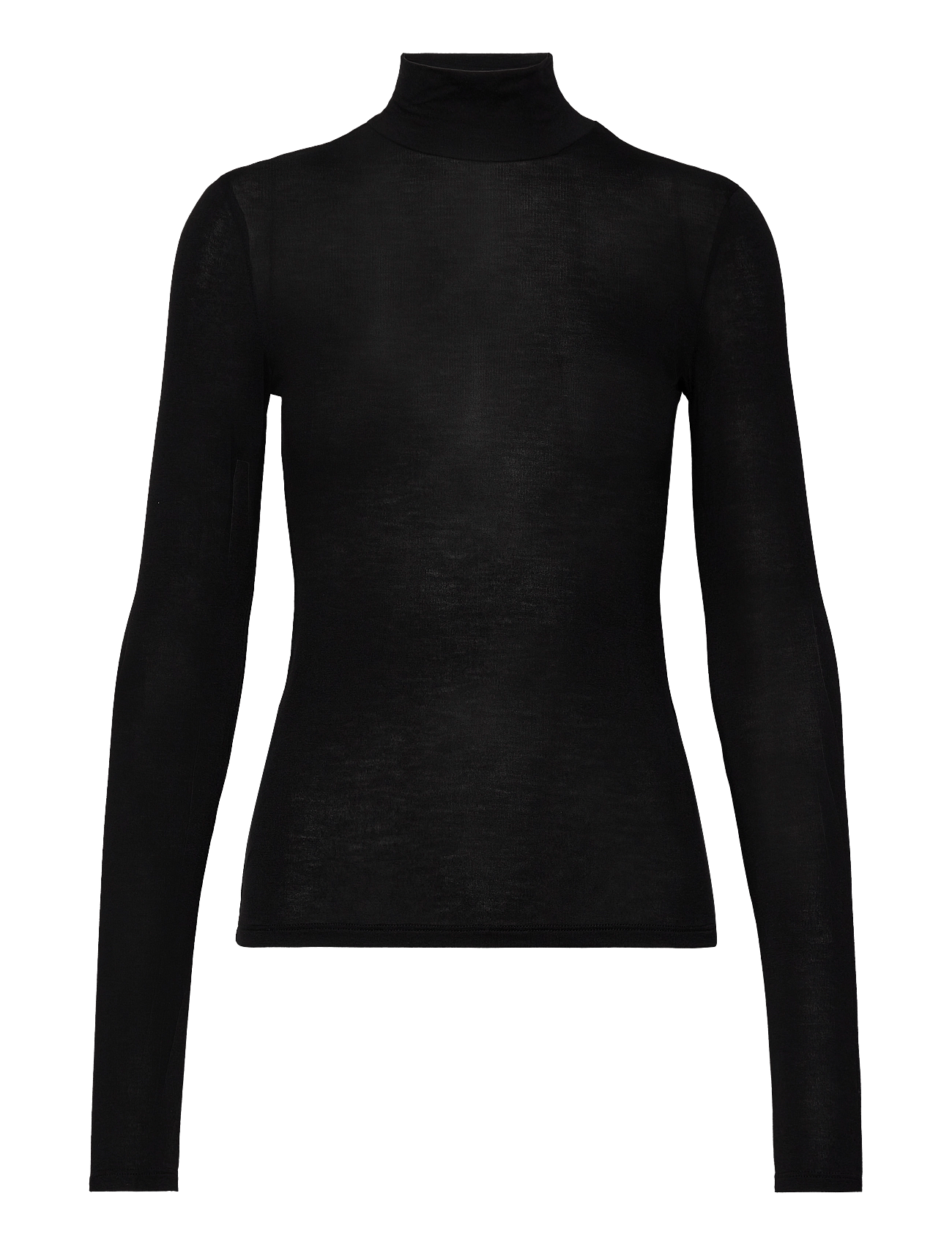 Turtleneck long-sleeved t-shirt