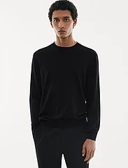 Mango - Merino wool washable sweater - rundhalsad - black - 2