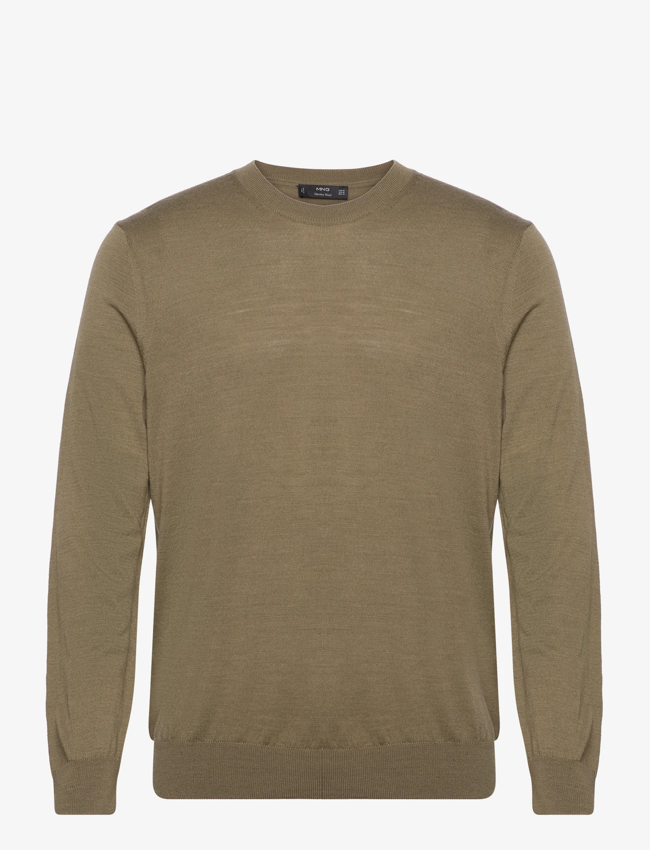 Mango - Merino wool washable sweater - rund hals - green - 0