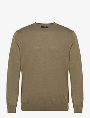 Mango - Merino wool washable sweater - strik med rund hals - green - 0