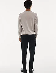 Mango - Merino wool washable sweater - strik med rund hals - lt pastel grey - 3