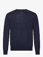 Merino wool washable sweater - NAVY