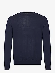 Mango - Merino wool washable sweater - strik med rund hals - navy - 0