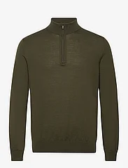 Mango - 100% merino wool sweater with zip collar - miesten - beige - khaki - 0