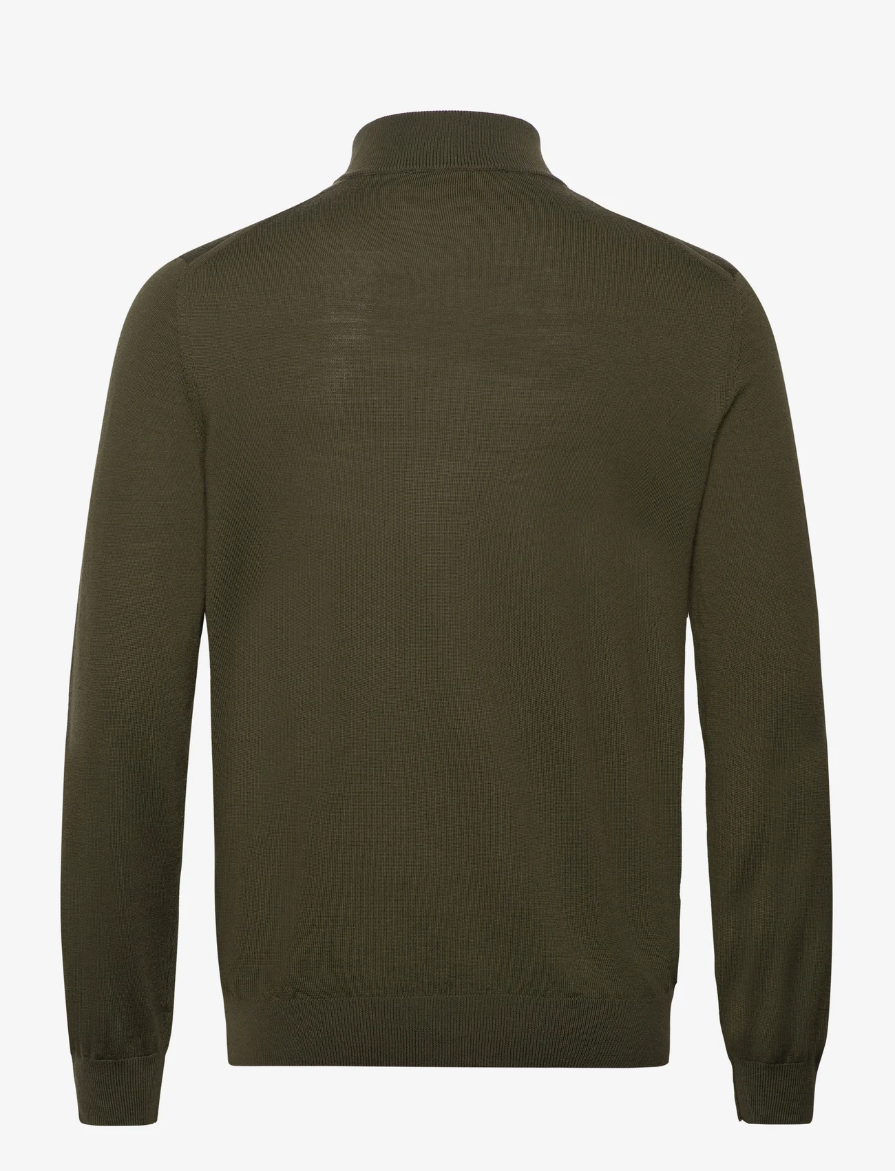 Mango - 100% merino wool sweater with zip collar - mænd - beige - khaki - 1
