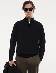Mango - 100% merino wool sweater with zip collar - mænd - black - 2