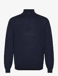 100% merino wool sweater with zip collar, Mango