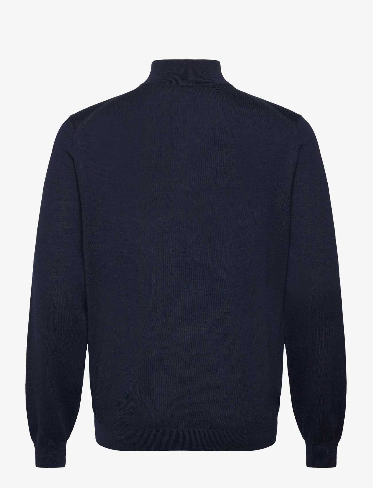 Mango - 100% merino wool sweater with zip collar - menn - navy - 1