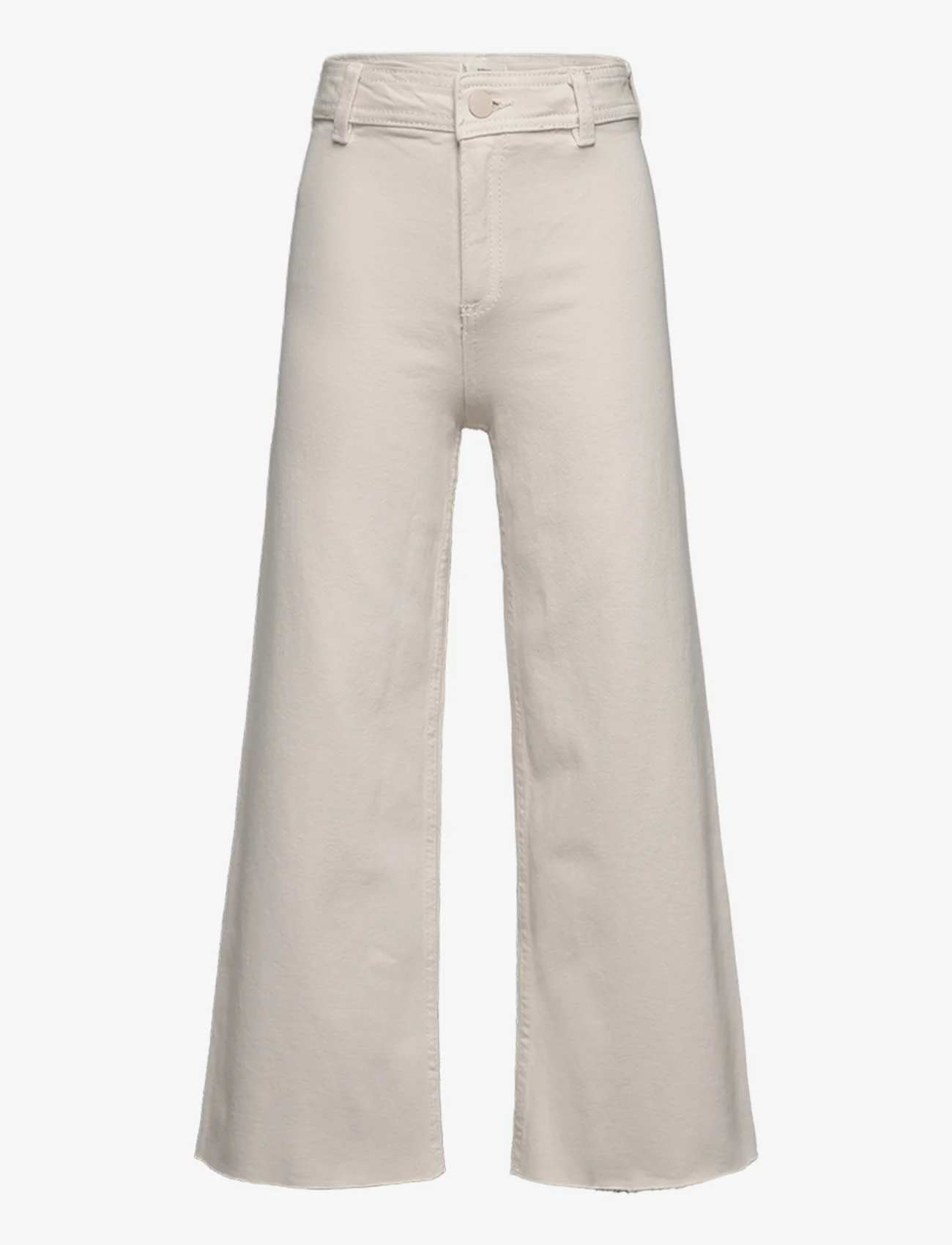 Mango - Frayed hem culotte jeans - vide jeans - lt pastel grey - 0