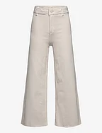 Frayed hem culotte jeans - LT PASTEL GREY