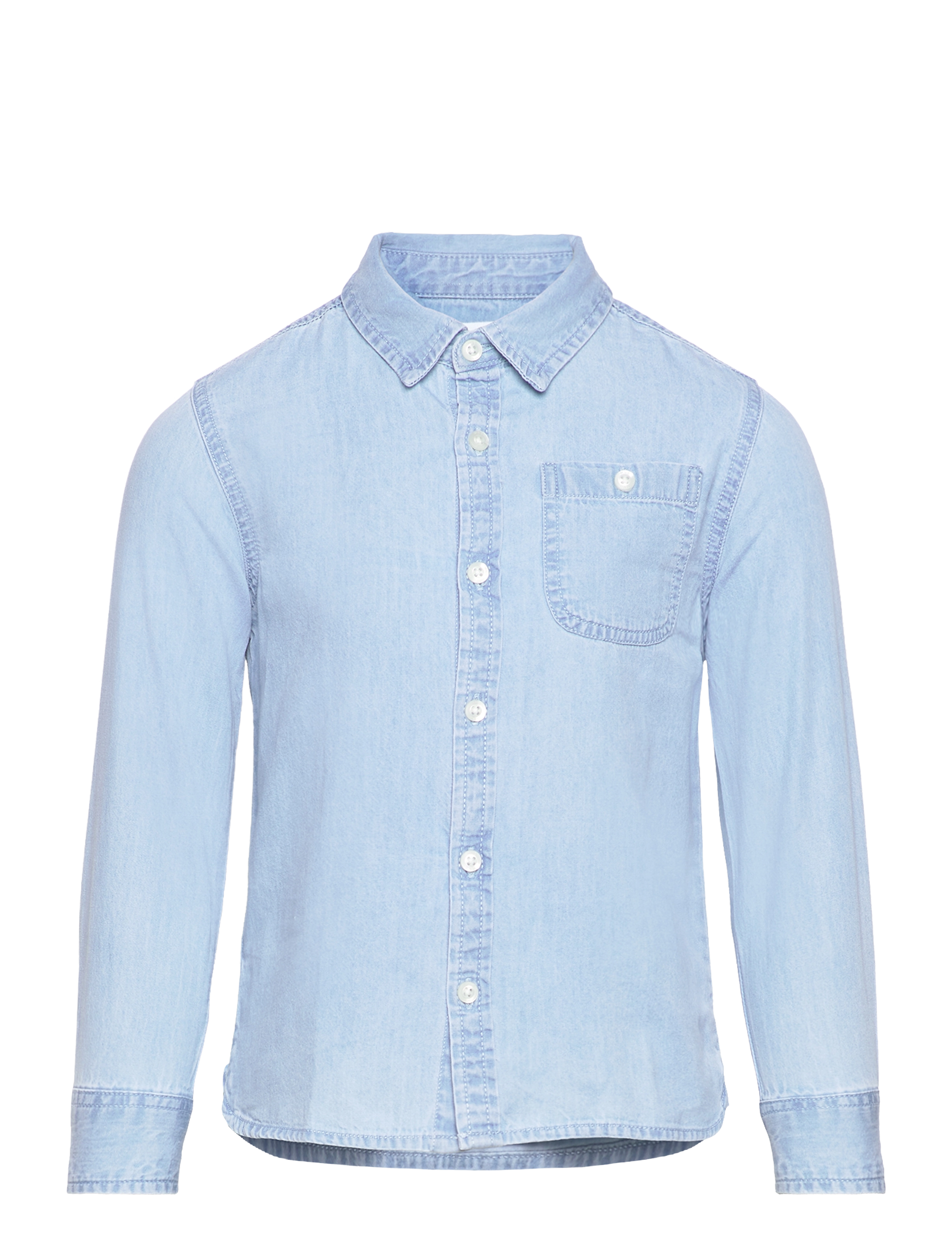 Cotton denim shirt - OPEN