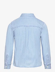 Mango - Cotton denim shirt - langermede skjorter - open blue - 1