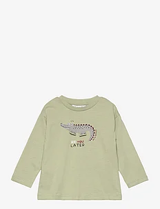 Long-sleeved t-shirt with embossed print, Mango