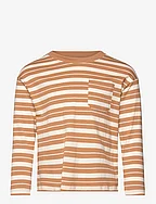 Striped cotton T-shirt - DARK YELLOW