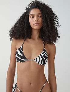Leopard bikini top, Mango