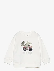 Mango - Printed cotton sweatshirt - svetarit - natural white - 0
