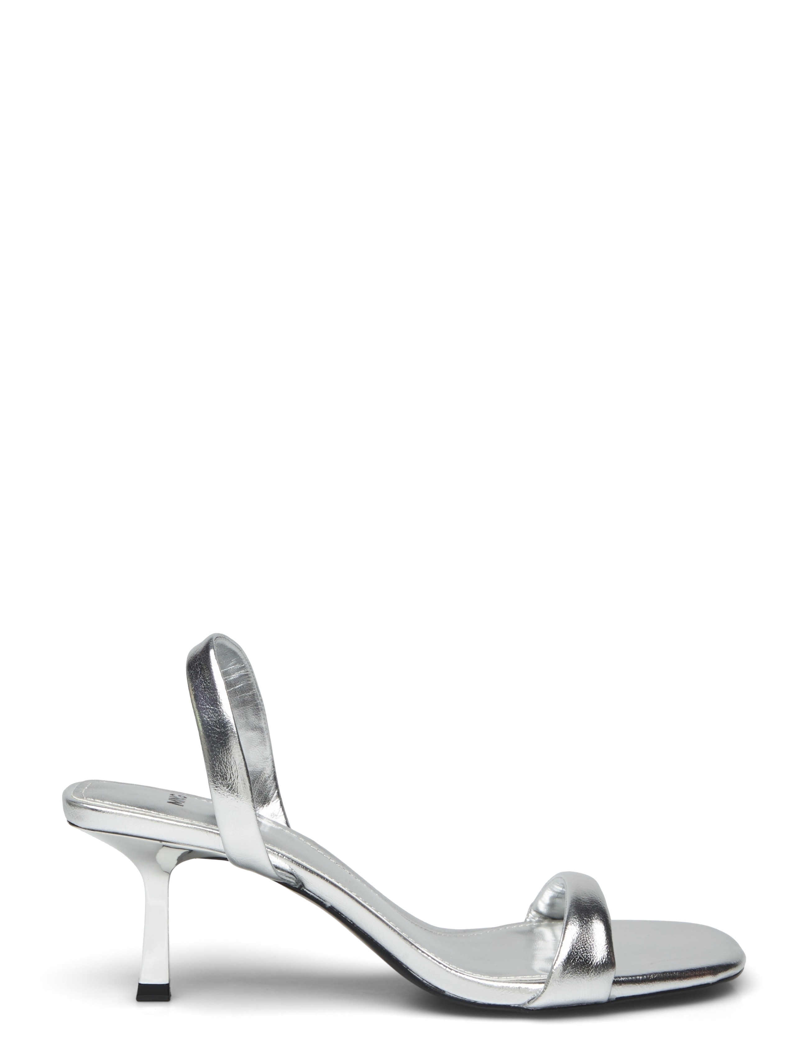 Mango - Heel non-structured sandals - silver - 1