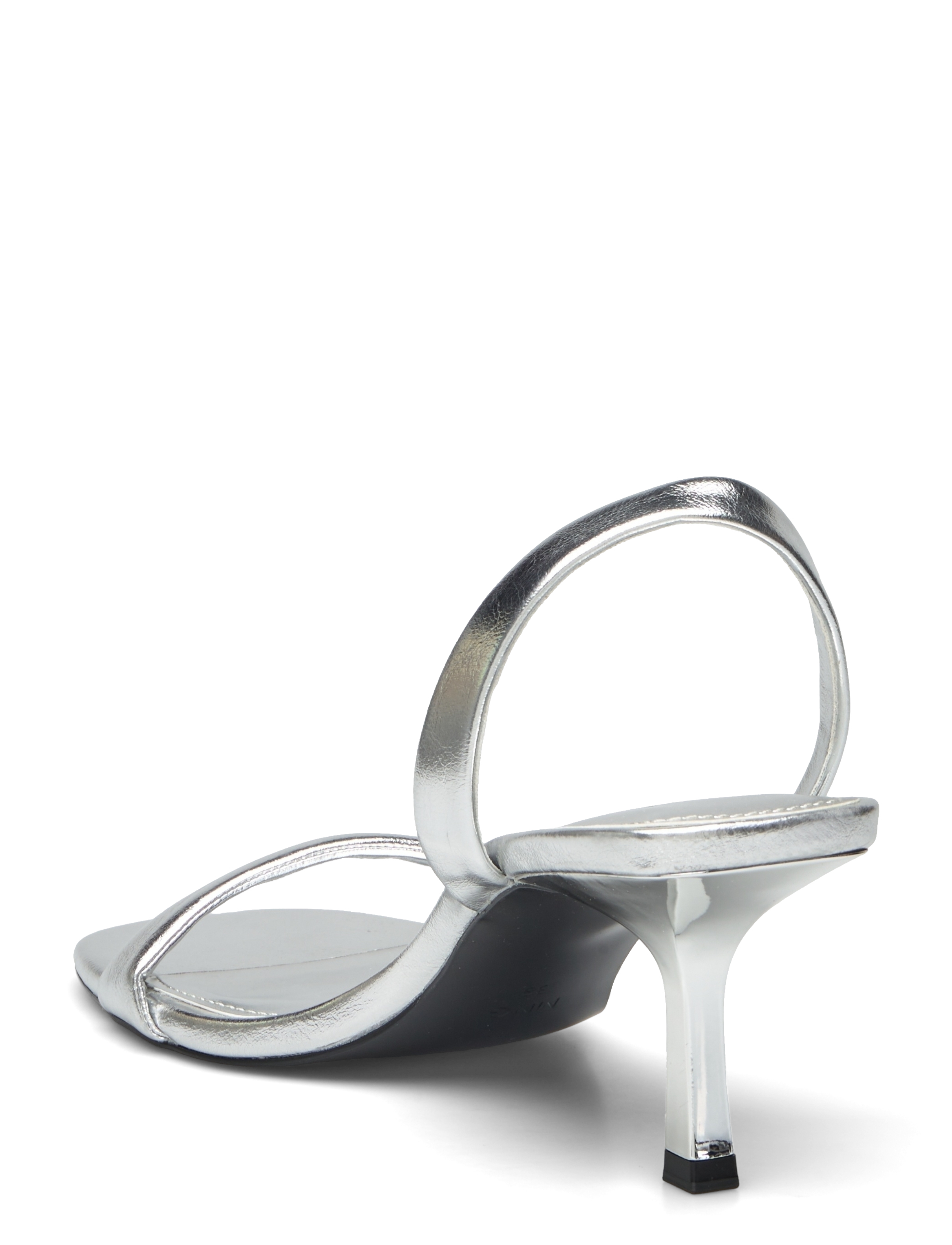 Mango - Heel non-structured sandals - silver - 2