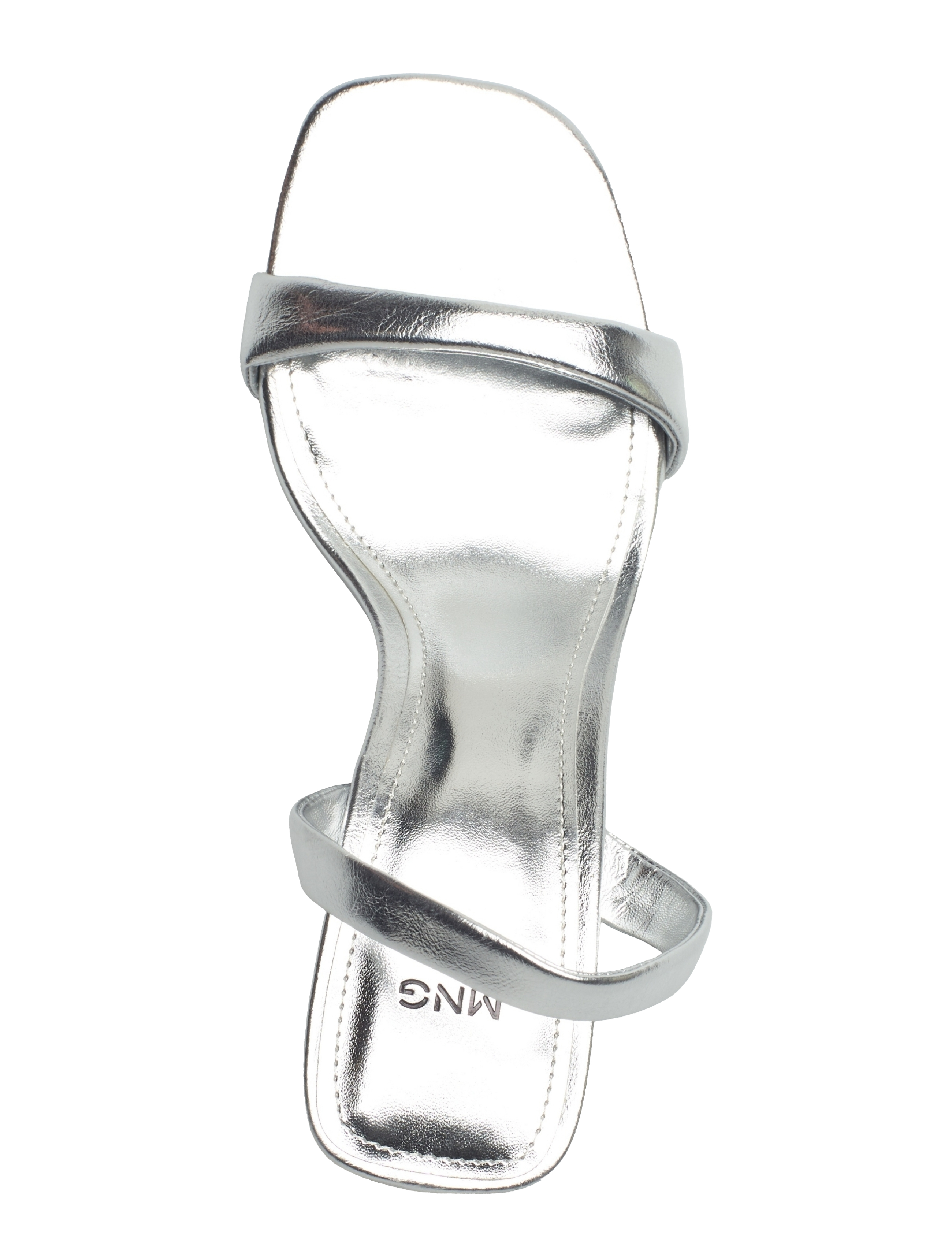 Mango - Heel non-structured sandals - silver - 3