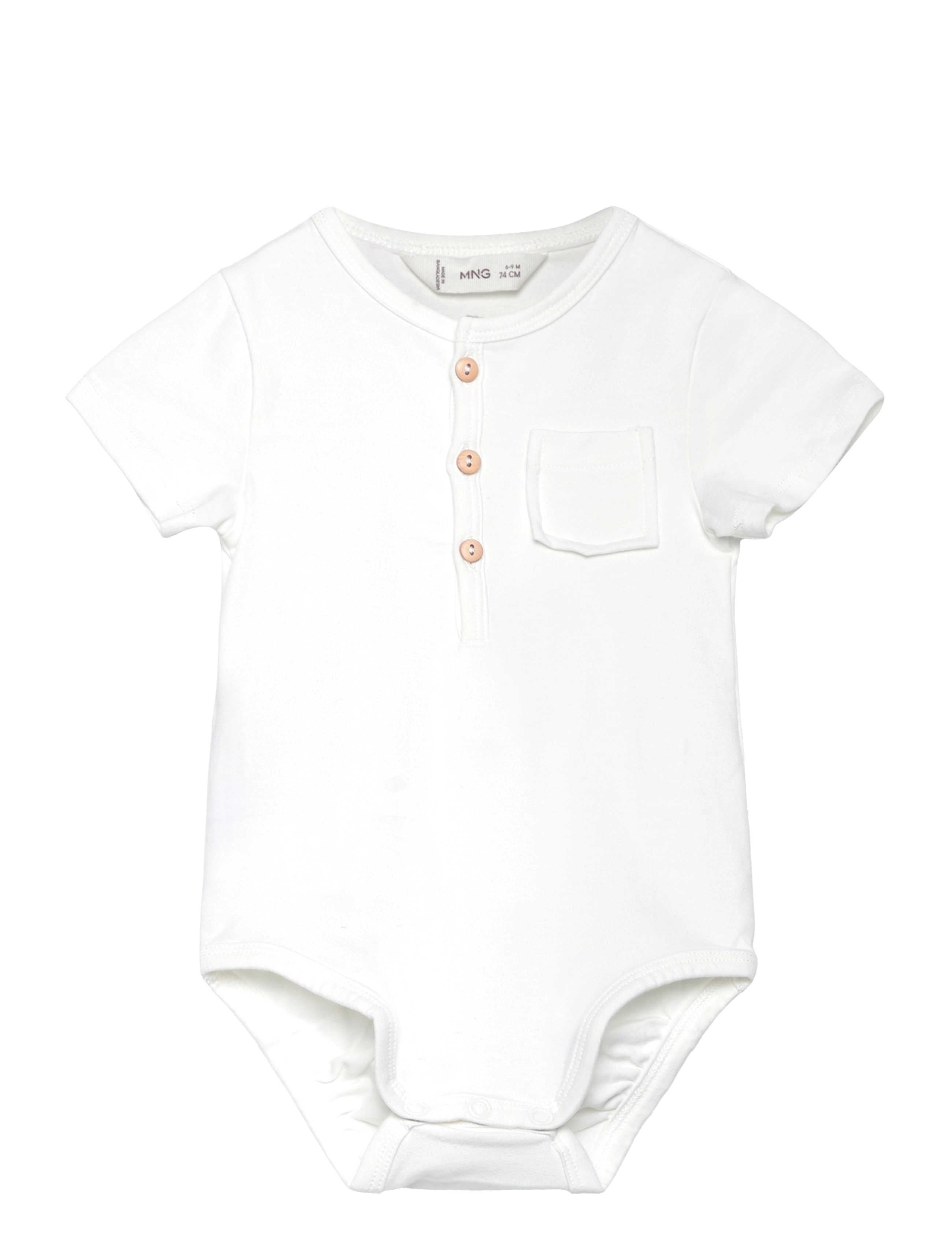 Mango Cotton bodysuit buttons -  - NATURAL WHITE / white