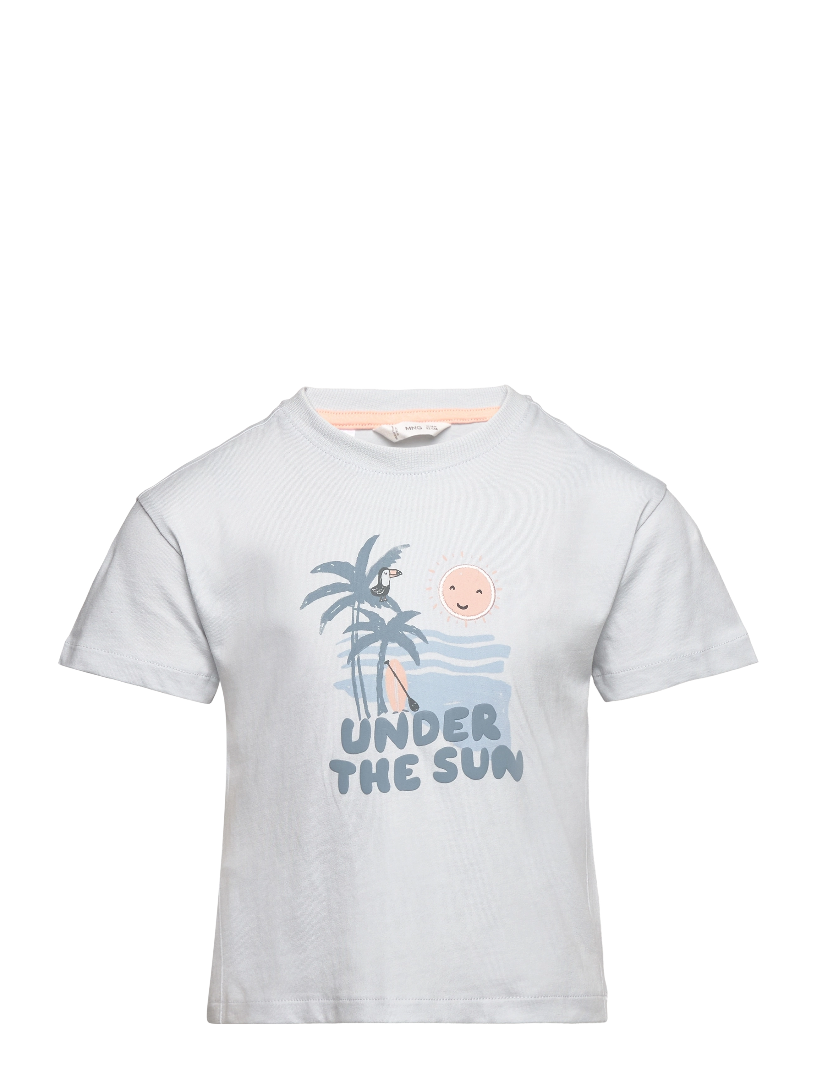 Printed cotton-blend T-shirt - LT-PASTEL
