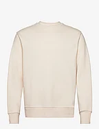 Lightweight cotton sweatshirt - LIGHT BEIGE
