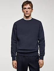 Mango - Lightweight cotton sweatshirt - laveste priser - navy - 2