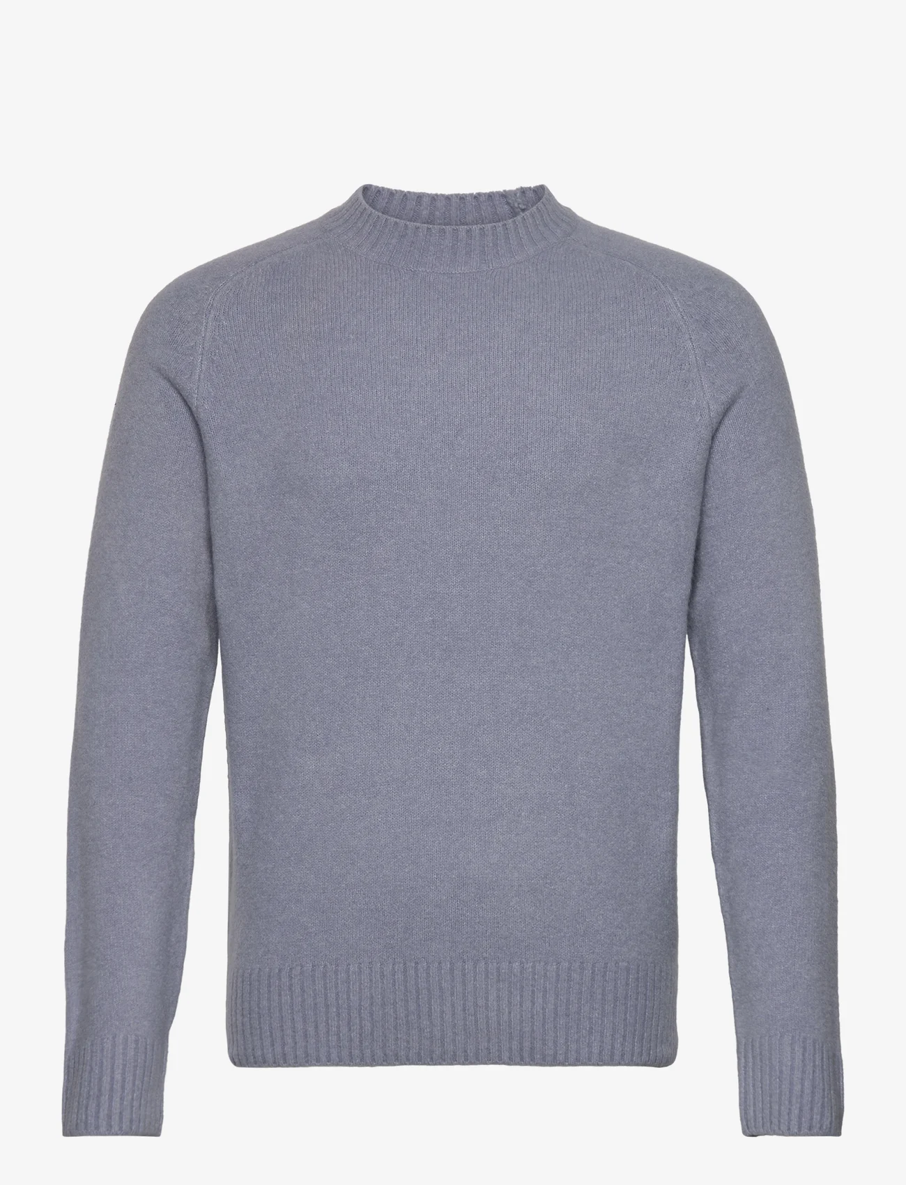 Mango - Knitted sweater with ribbed details - strik med rund hals - lt-pastel blue - 0