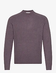 Mango - Knitted sweater with ribbed details - rundhalsad - lt-pastel purple - 0