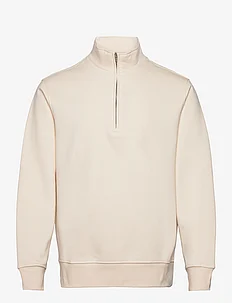 Cotton sweatshirt with zip neck, Mango