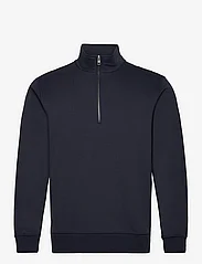 Mango - Cotton sweatshirt with zip neck - laveste priser - navy - 0