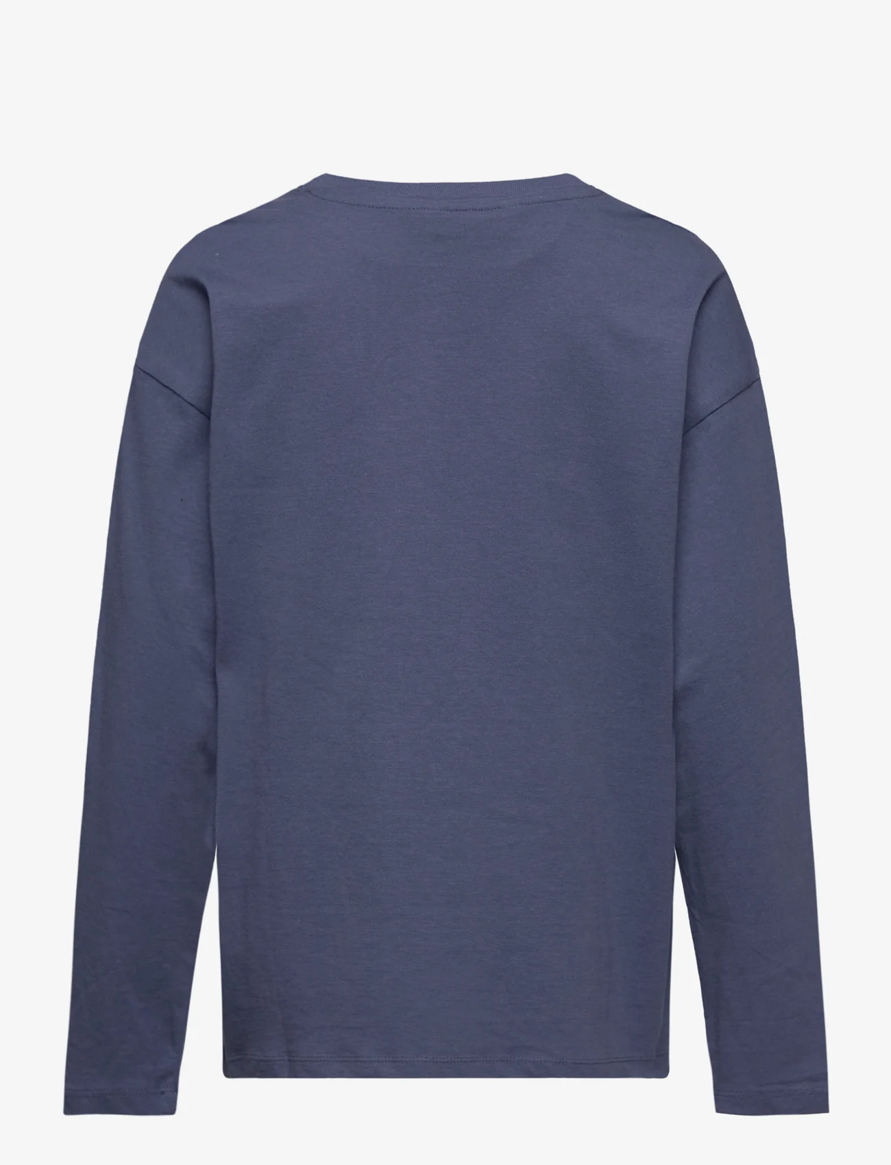 Mango - Printed long sleeve t-shirt - langermede t-skjorter - medium blue - 1