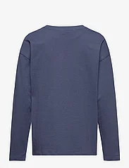Mango - Printed long sleeve t-shirt - langermede t-skjorter - medium blue - 1