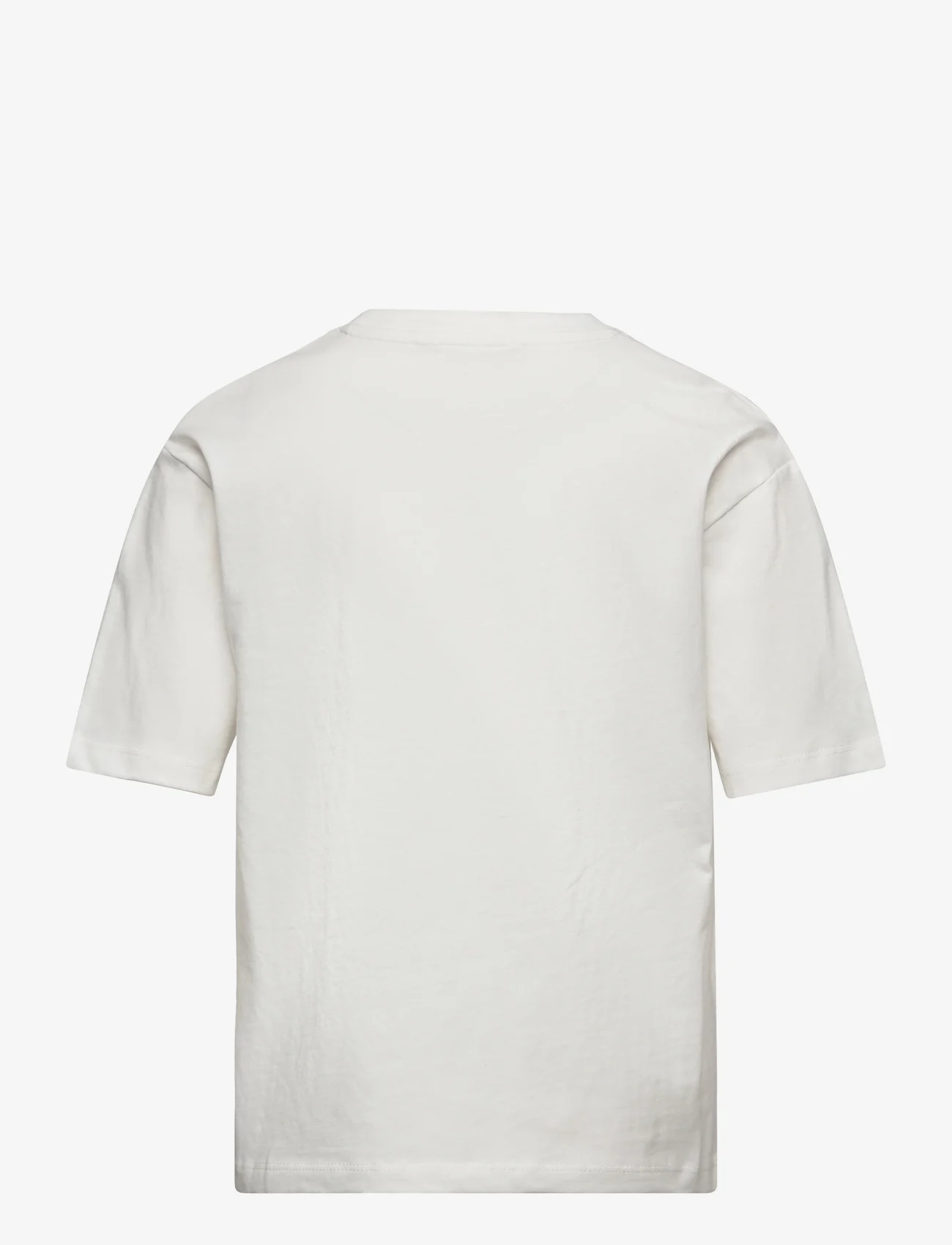 Mango - Printed cotton-blend T-shirt - kortermede t-skjorter - natural white - 1