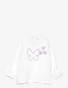 Embroidered butterflies t-shirt, Mango