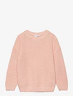 Reverse knit sweater - LT-PASTEL PINK
