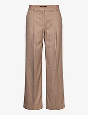 Mango - Chalk-stripe trousers - kostymbyxor - light beige - 0