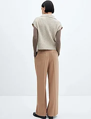 Mango - Chalk-stripe trousers - puvunhousut - light beige - 3