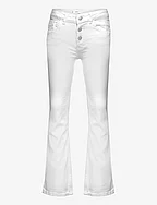 Buttons flare jeans - WHITE