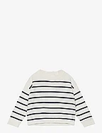 Stripe pattern sweater - NATURAL WHITE