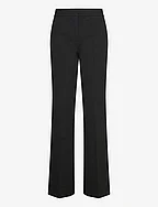 Mid-rise wideleg trousers - BLACK