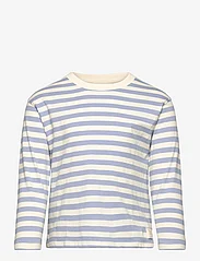 Mango - Striped long sleeves t-shirt - långärmade t-shirts - lt-pastel blue - 0
