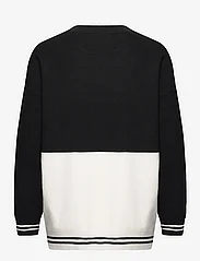 Mango - Bicolour knit sweater - sweatshirts - black - 1