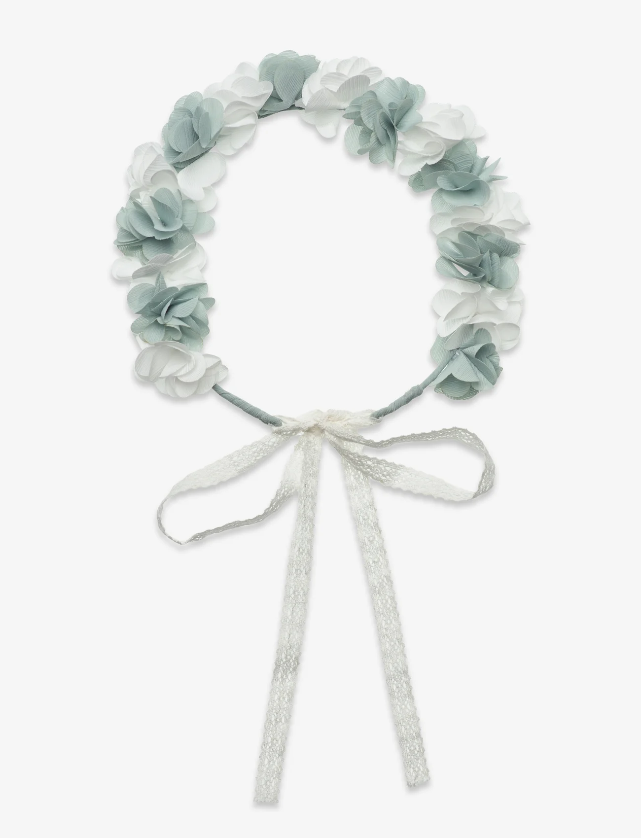Mango - Headband with embossed flowers - hårband - turquoise - aqua - 0