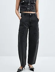 Mango - Mid-rise slouchy cargo jeans - leveälahkeiset farkut - open grey - 2