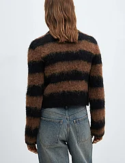 Mango - Faux fur knit sweater - tröjor - brown - 3
