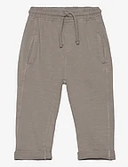 Cotton jogger-style trousers - MEDIUM BROWN